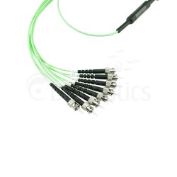 BlueOptics© Fiber MPO/4xST Breakout Cable OM5 2 Meter