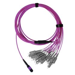 BlueOptics Fiber MTP/8xSC Duplex Breakout Cable OM4