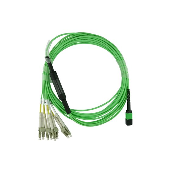 BlueOptics Fibra MTP/4xLC Cable de parcheo OM5