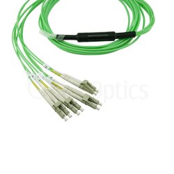 BlueOptics Fibra MTP/4xLC Cable de parcheo OM5