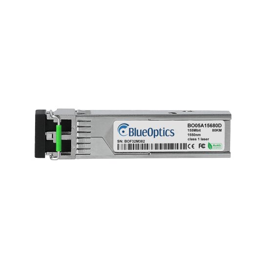 BlueOptics BO05A15680D compatible, 100BASE-ZX SFP Transceiver 1550nm 80 Kilometer DDM